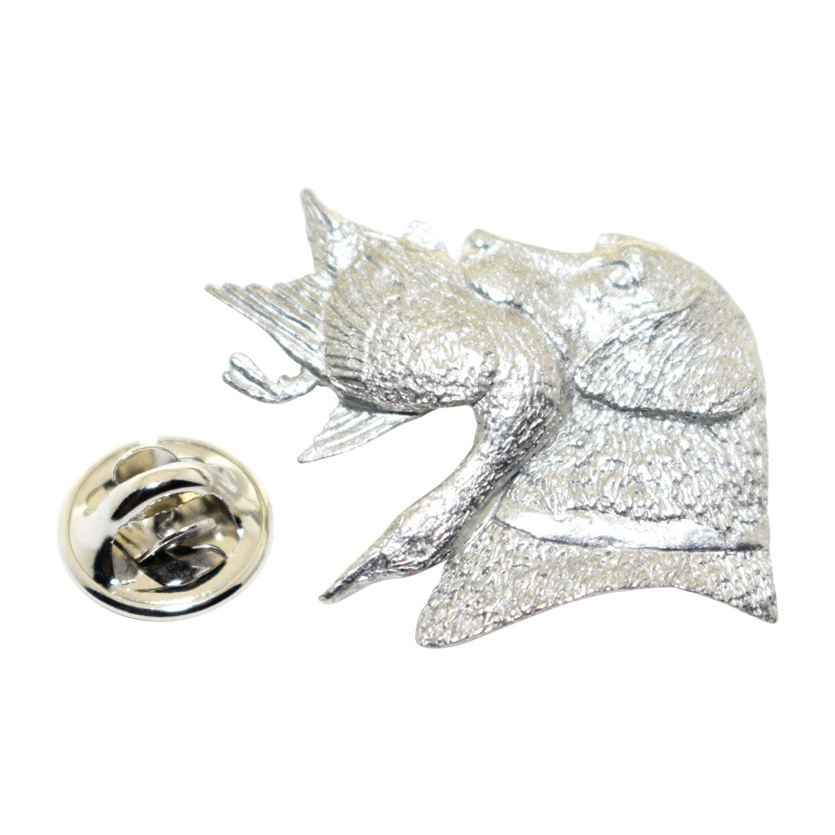 Labrador or Lab With Duck Pin ~ Antiqued Pewter ~ Lapel Pin ~ Sarah's Treats & Treasures